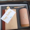 Premium corporate gift set in Kenya with personalized notebook and thermal mug