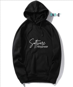 Black software ninjaneer hoodie