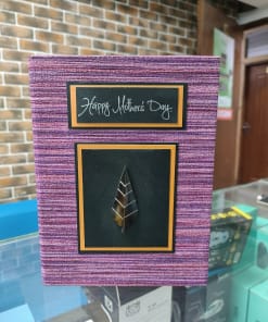 Handmade Success card (African Fabric)