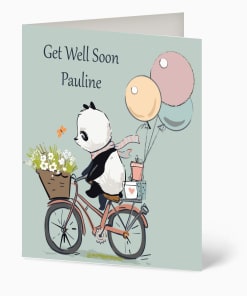 Get well soon card (Bike)