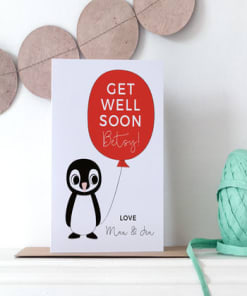 Get well soon card (Penguin)