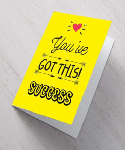 Personalized Success Card A5 size
