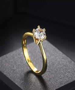 Engagement ring, 925 sterling silver