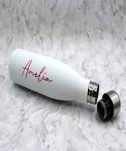 Personalized Thermal flask bottle (white)