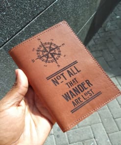 100% leather passport wallet