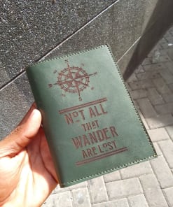 Leather passport holder