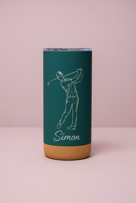 Personalized golf thermal mug in Kenya with custom name engraving