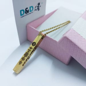 Customized bar necklaces