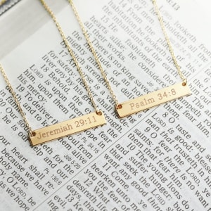 Personalized Bible Verse Pendant.