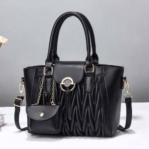 One piece leather handbag