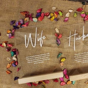 Acrylic Wedding Vows, Anniversary gifts, wedding gifts.