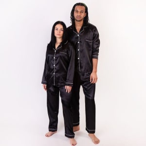 Matching Satin Pajamas for couples, Anniversary Gifts, Wedding Gifts, customized pjs