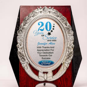 Wooden award, wooden trophy.