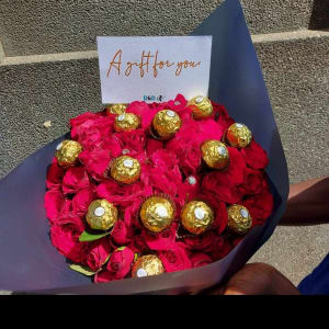 Bouquet with Ferrero Chocolates
