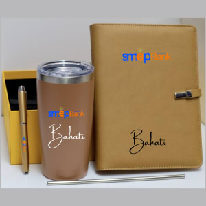 Branded thermal mug in Kenya with custom logo and name