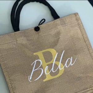 Personalized Jute Tote Bag