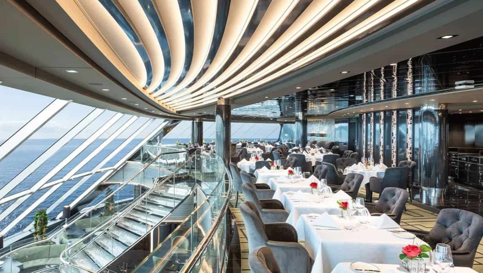 Private Yacht Club dining area on MSC.