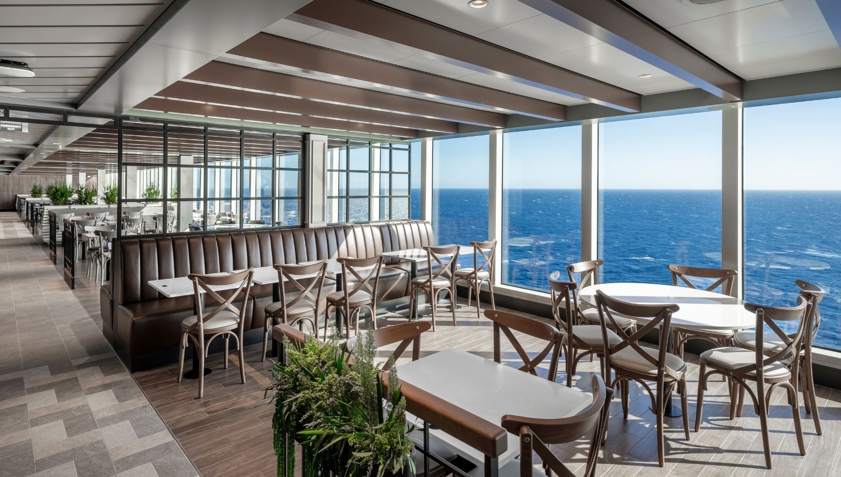 Views of the ocean from the MSC Seascape buffet