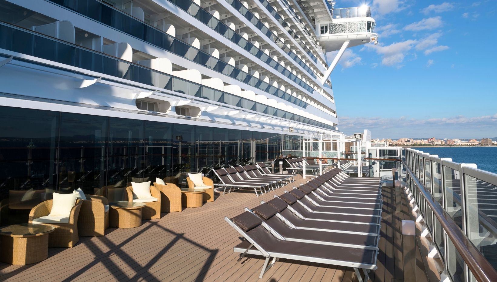 Ocean views from the MSC Seaside outdoor decks
