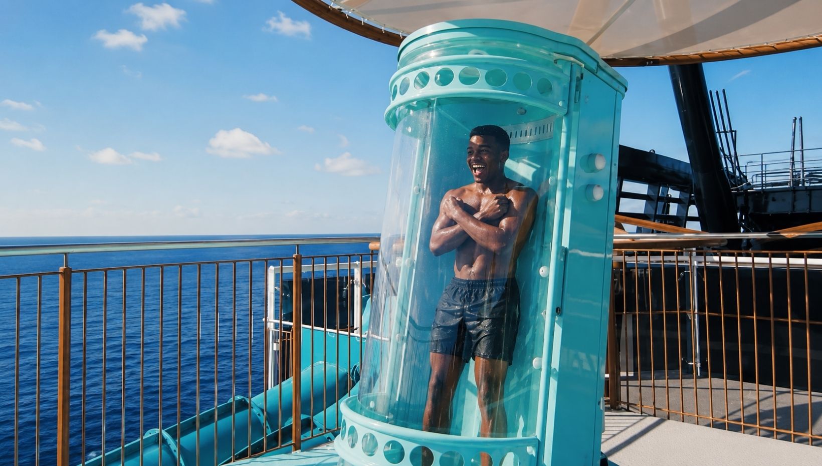 Rendering of upcoming dropslide onboard MSC World Atlantic
