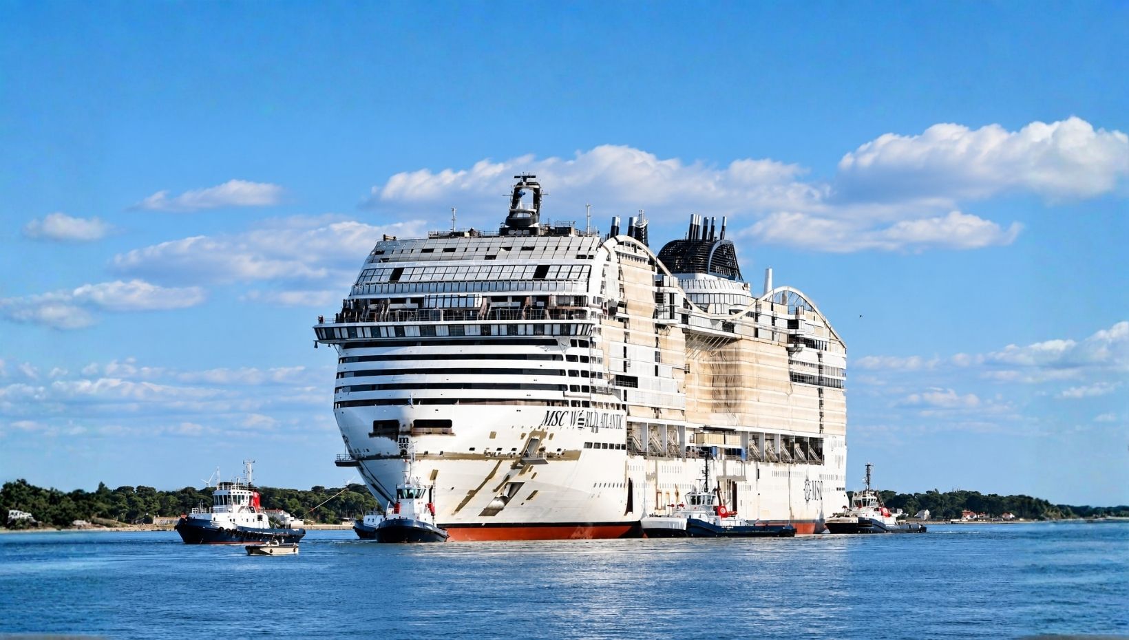 MSC World Atlantic Floats Out Ahead of 2027 Florida Debut