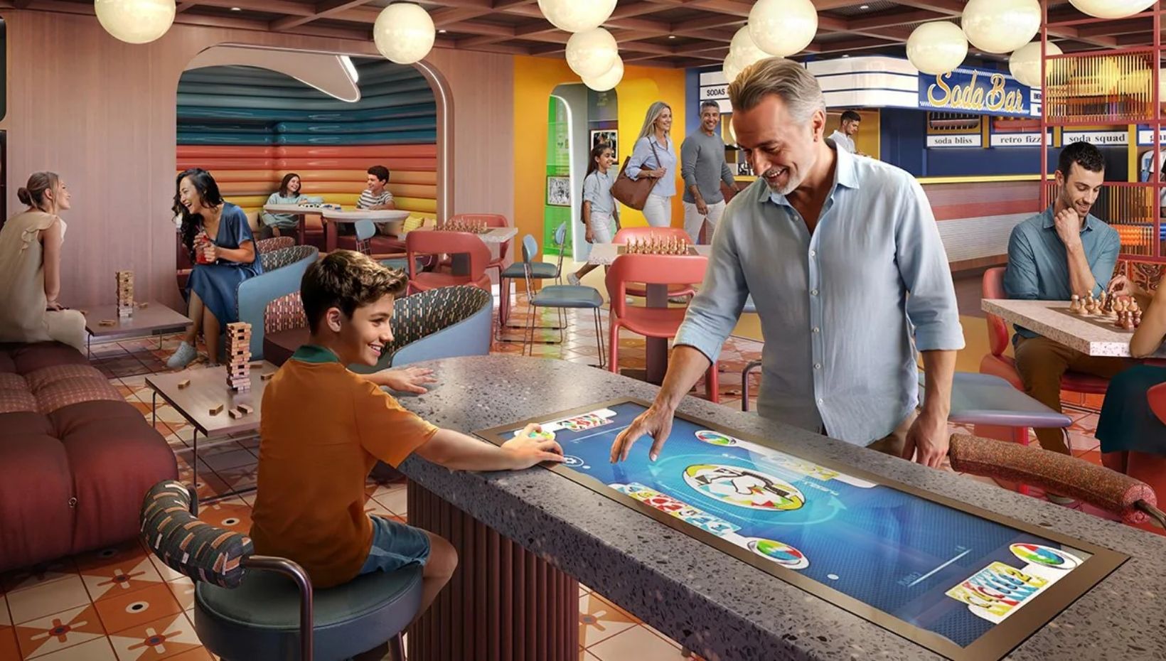 First look at Clubhouse and Soda Bar onboard MSC World Asia