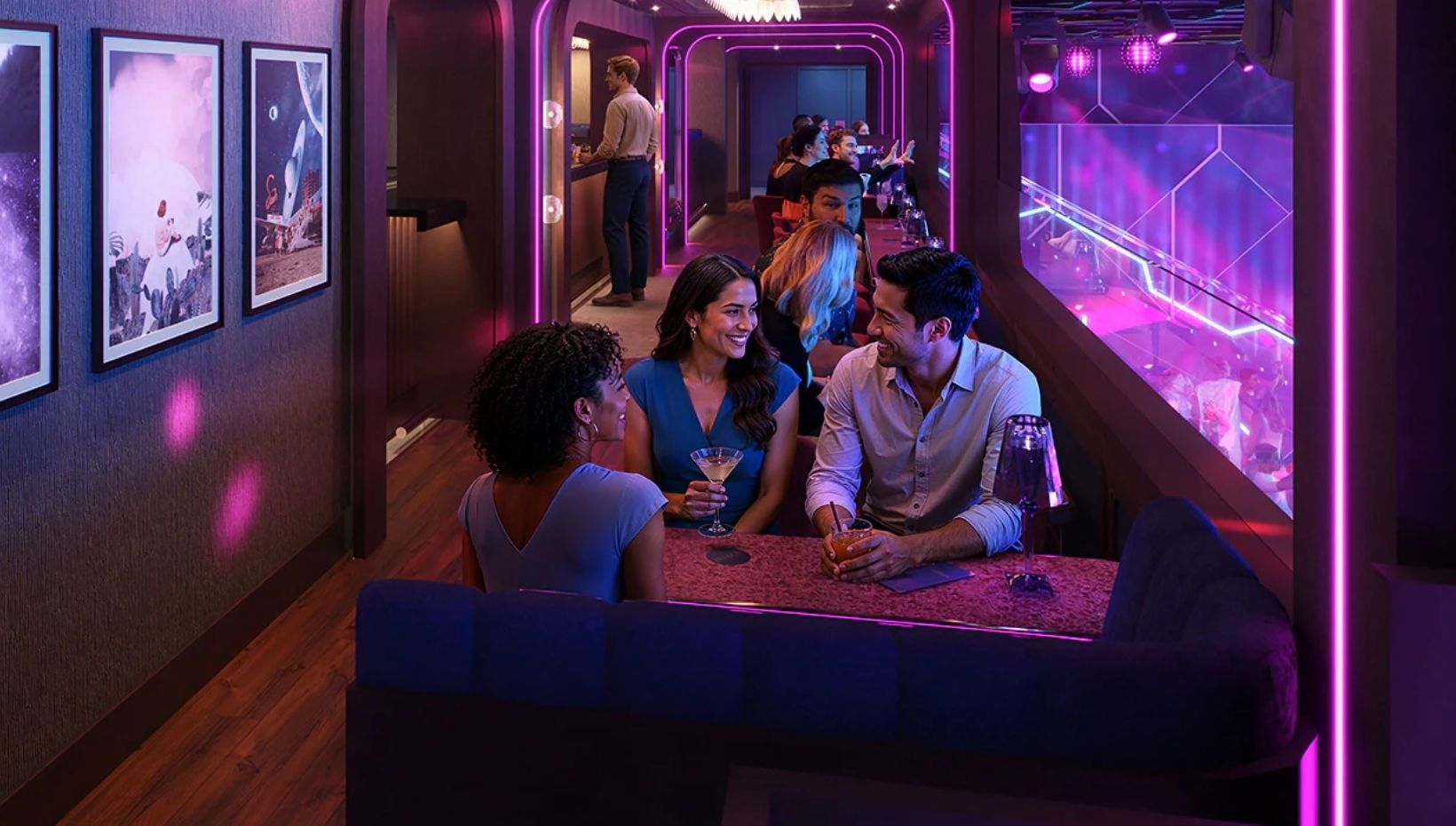 First look at the Sky Box Bar onboard MSC World Asia