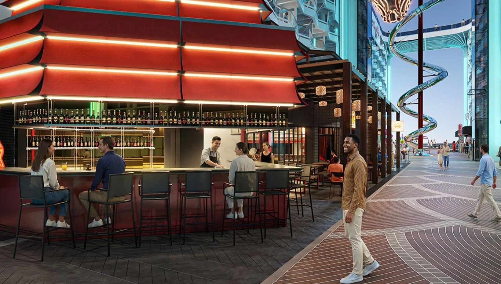 First look at the Pan Asian Bar onboard MSC World Asia