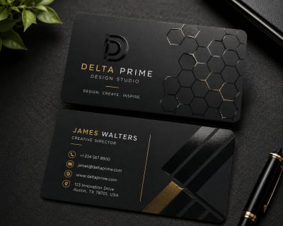 Spot UV Visiting Cards