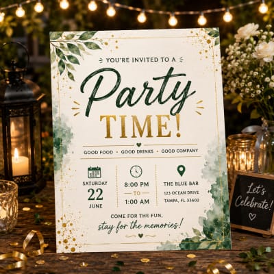 Party invitations