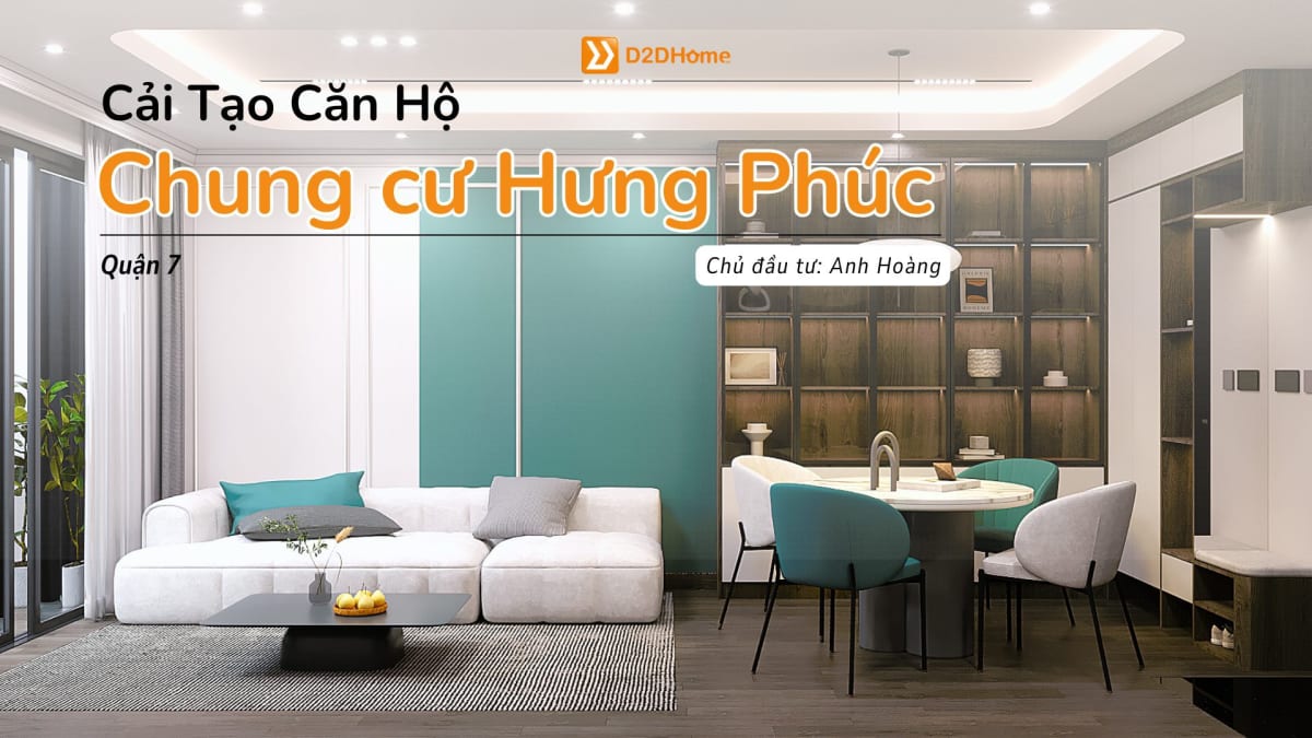 Cải tạo căn hộ chung cư Hưng Phúc 3PN