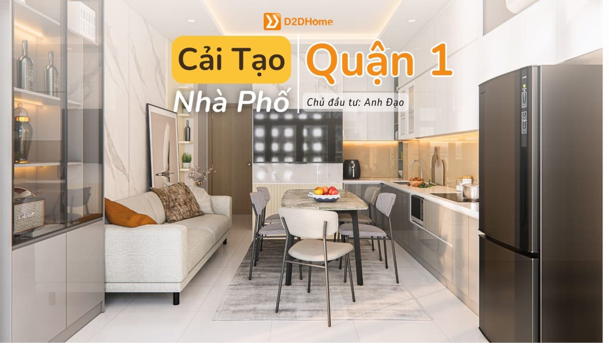 Cải tạo nhà phố 2PN