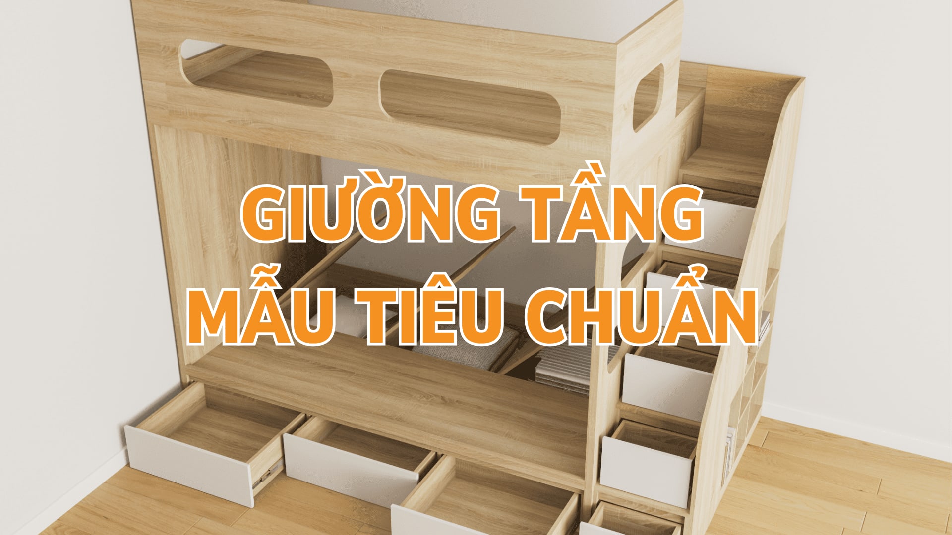 Mẫu giường tiêu chuẩn cho bé