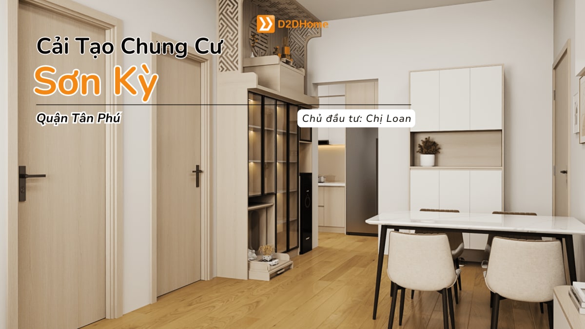 Cải tạo chung cư Sơn Kỳ 2PN