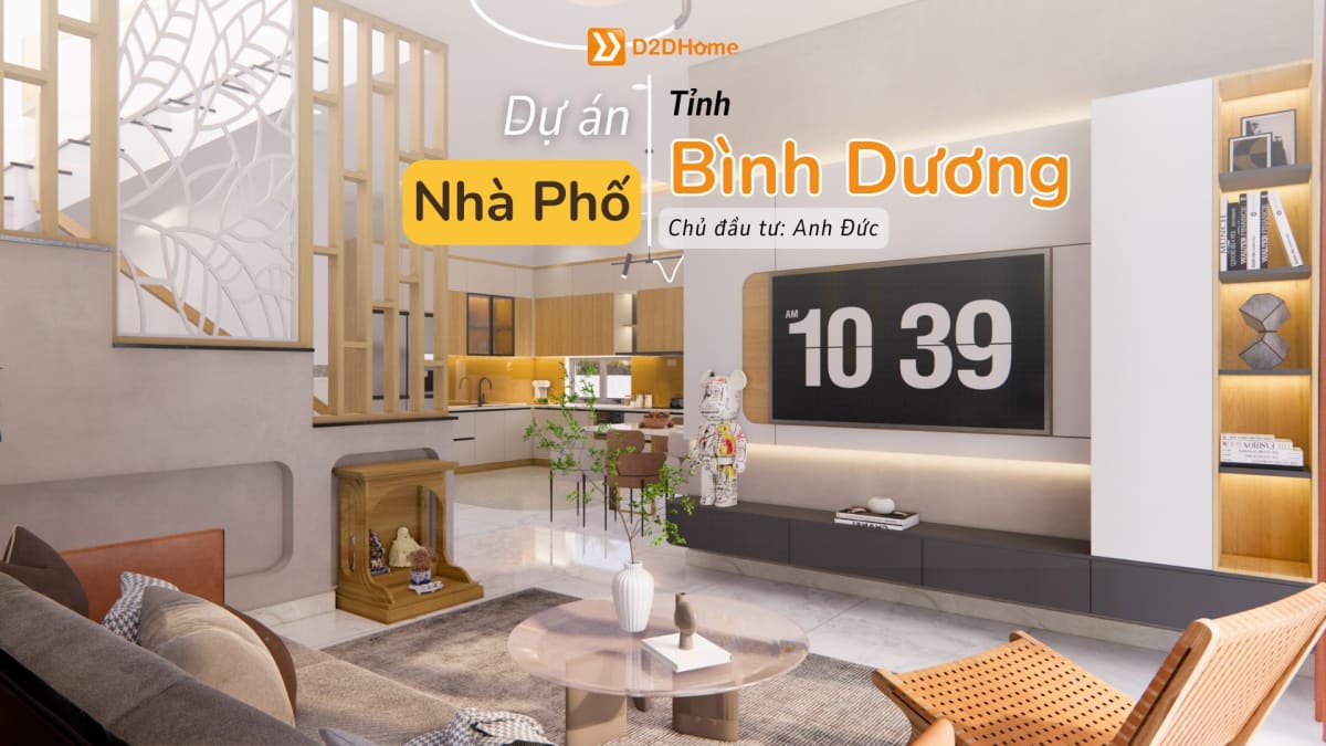 Nhà phố Bình Dương 2 phòng ngủ