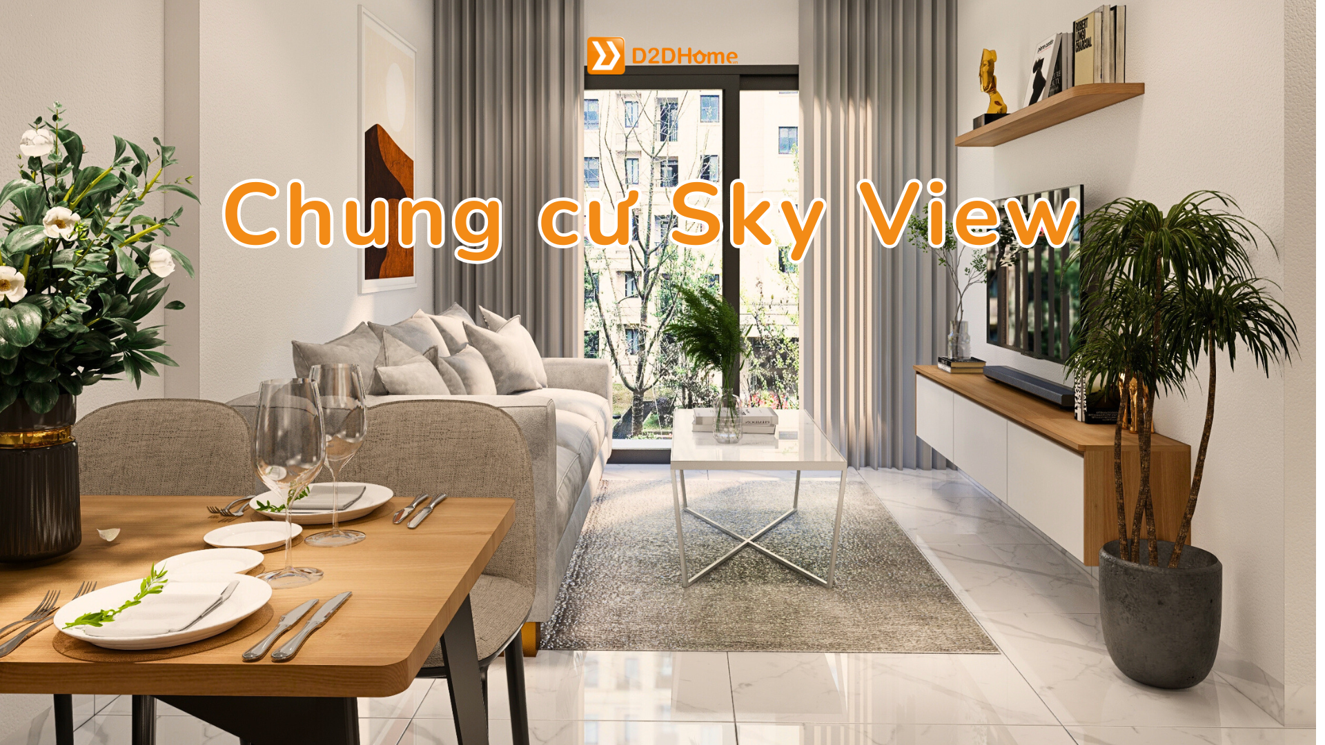Căn hộ Sky View 1PN