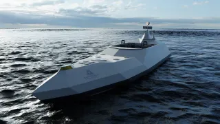 Navy modern speed boat thumbnail