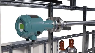 Closeup of industrial measuring device thumbnail