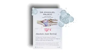 Health supplements showcase with molecule thumbnail