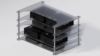 Industrial measurement devices on a rack thumbnail