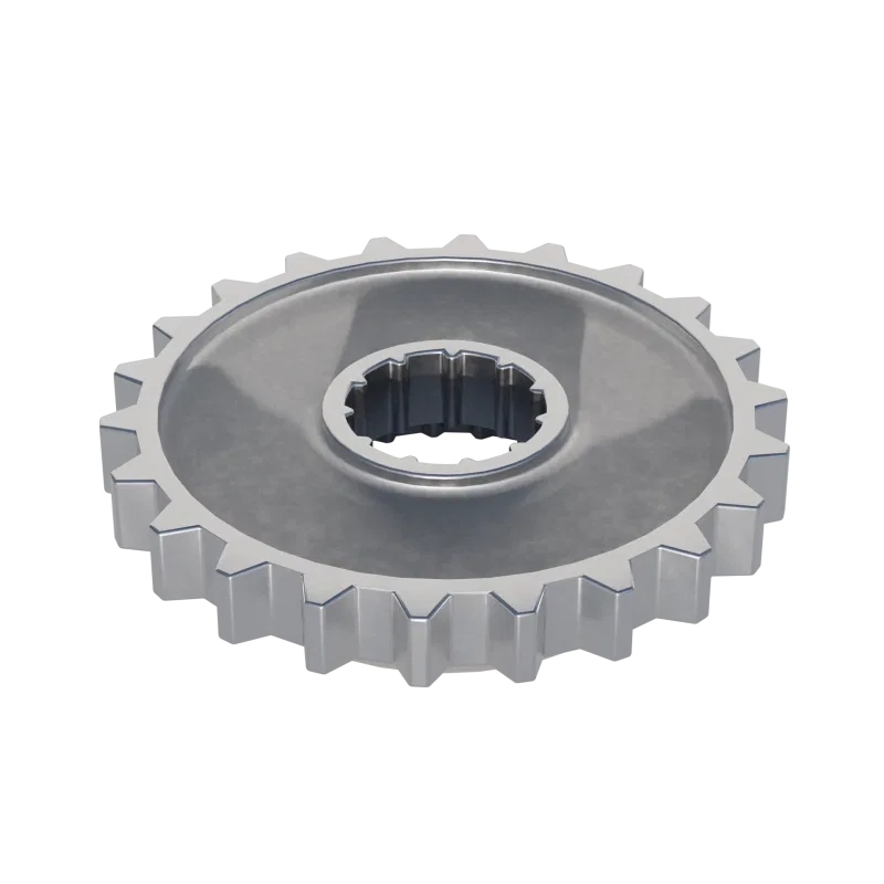 Animated image showing material variations of mechanical gear
