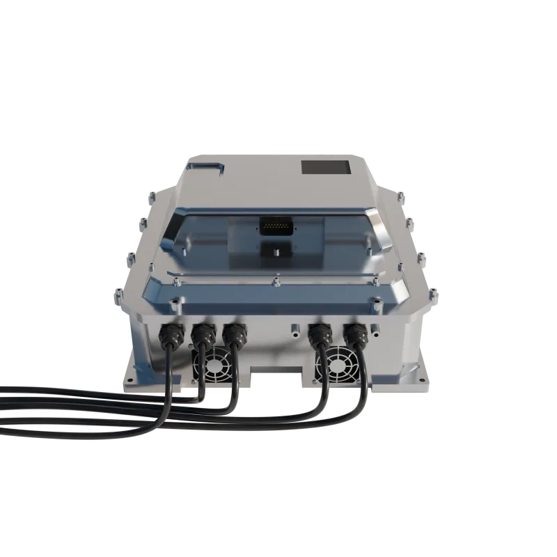 Animated image showing environmental variations on a scene with inudstrial electrical device
