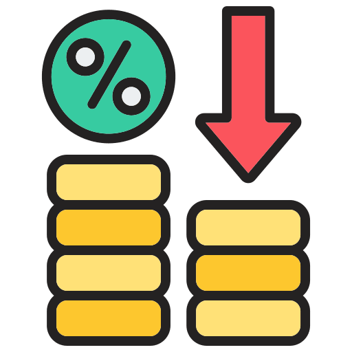 Interest Rate Icon - Low Interest Home Loans starting at 6.5%