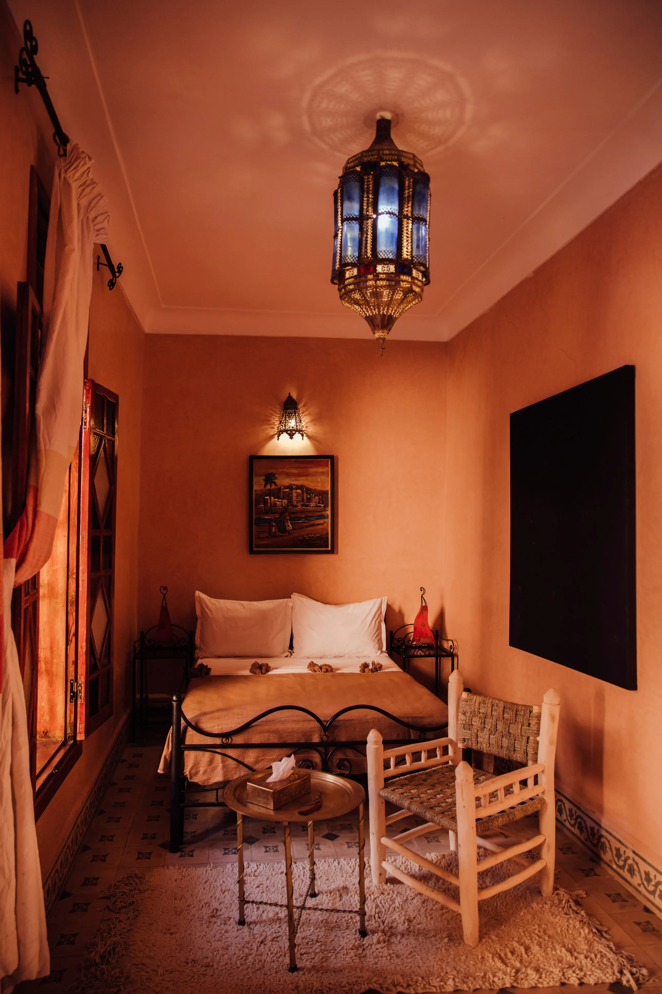 Dalia Room - Charming double/triple room with king-size bed at Riad Bensaid Marrakech