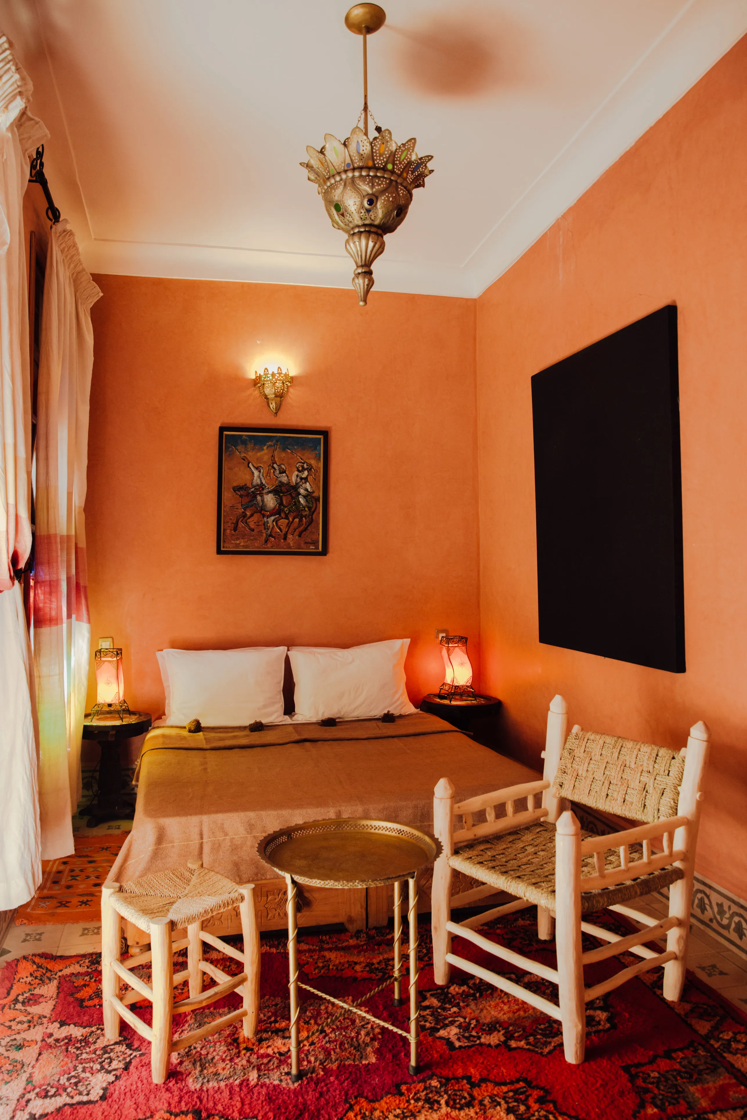 Zohra room at Riad Bensaid Marrakech - cozy double room with king size bed perfect for couples in Medina