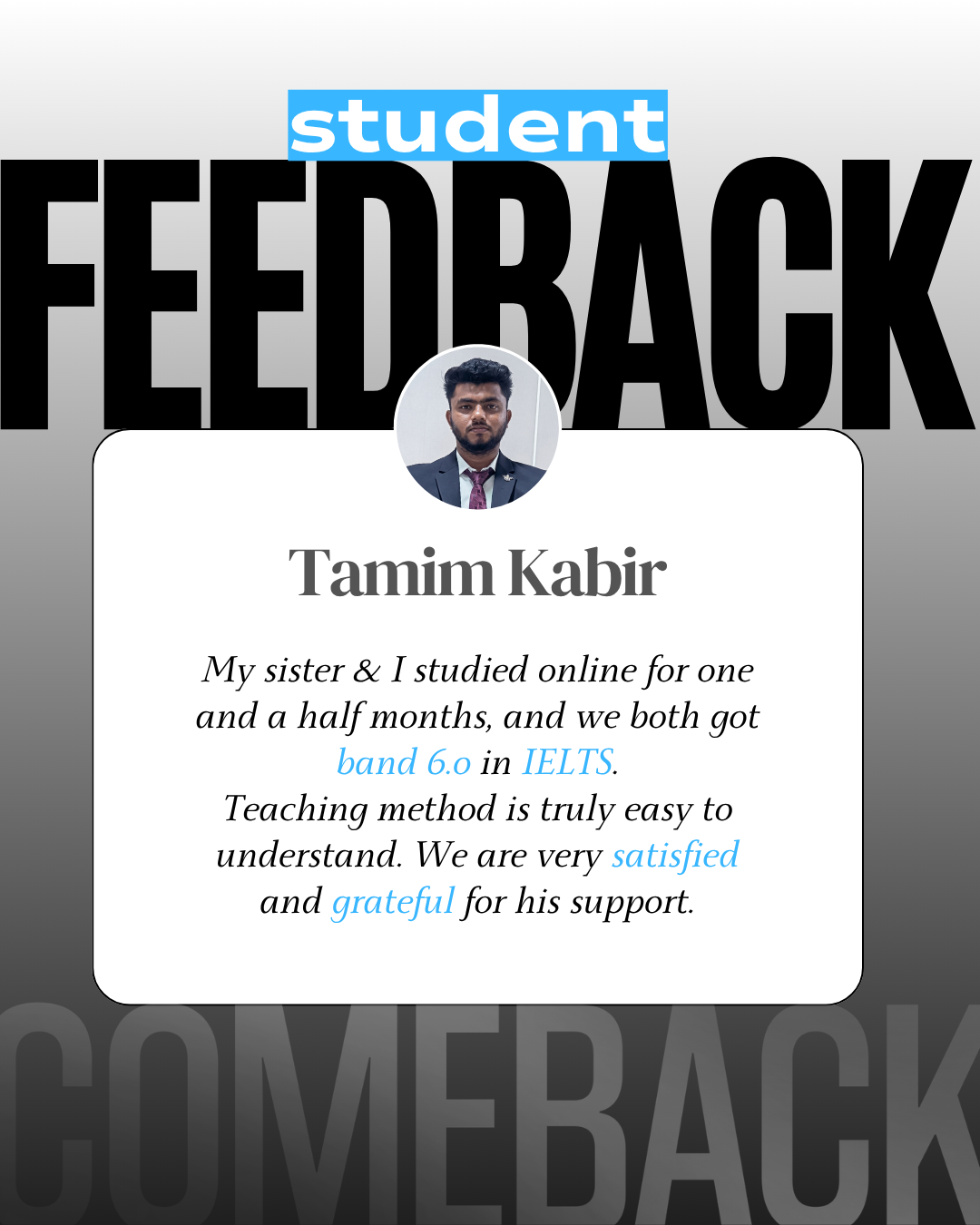 Student feedback