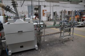 CNC line for processing of wooden ski cores 