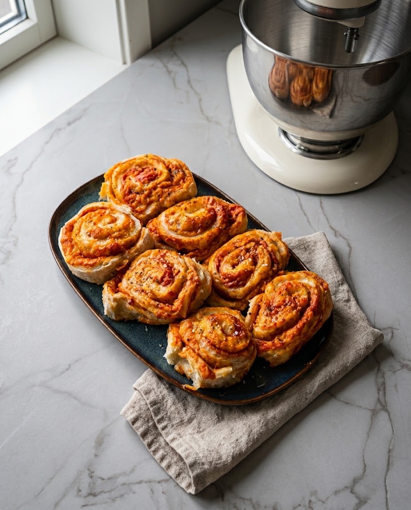 Ljúffengir heimagerðir pizzasnúðar