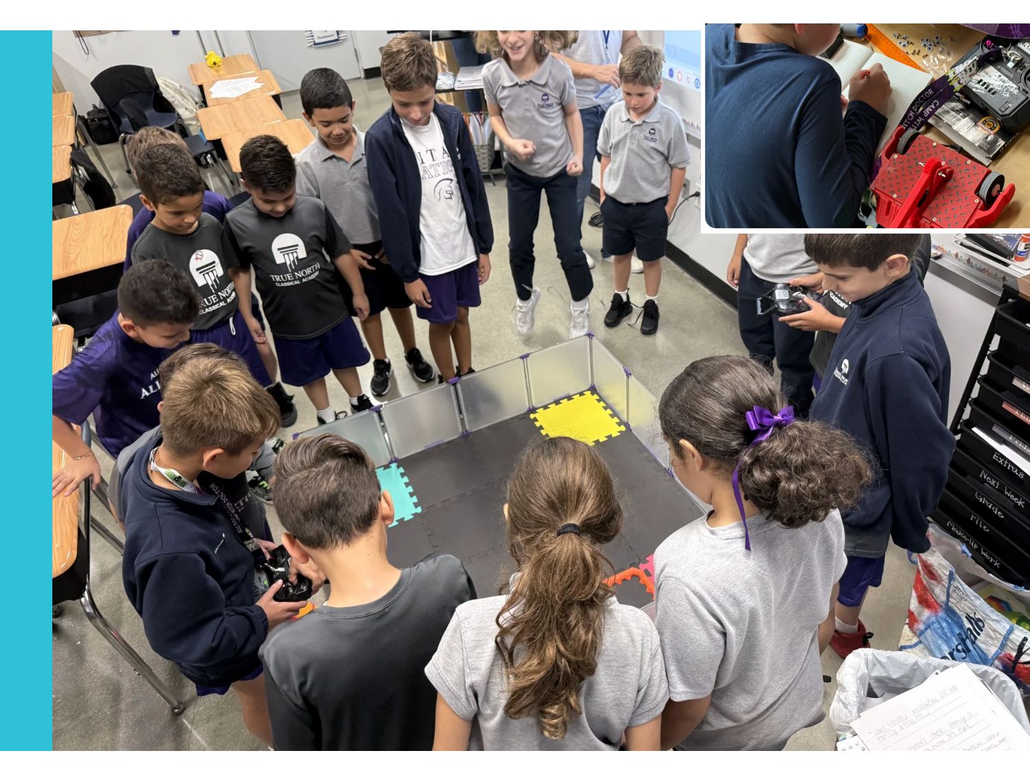 Students collaborating in STEM