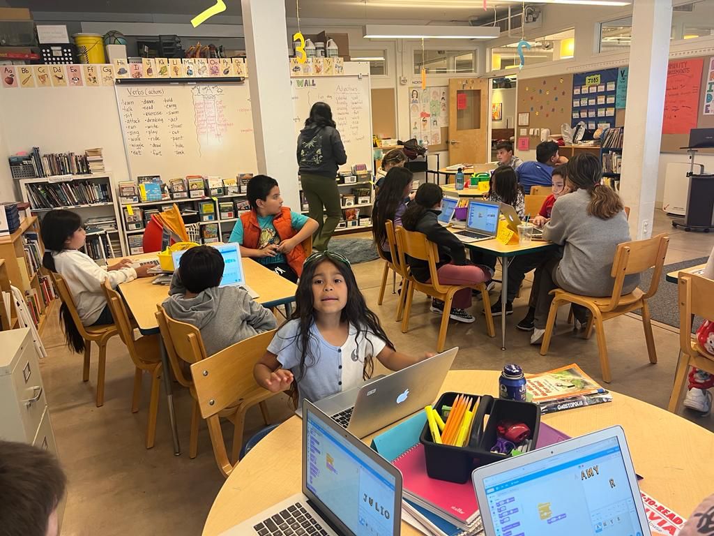 Students collaborating in STEM